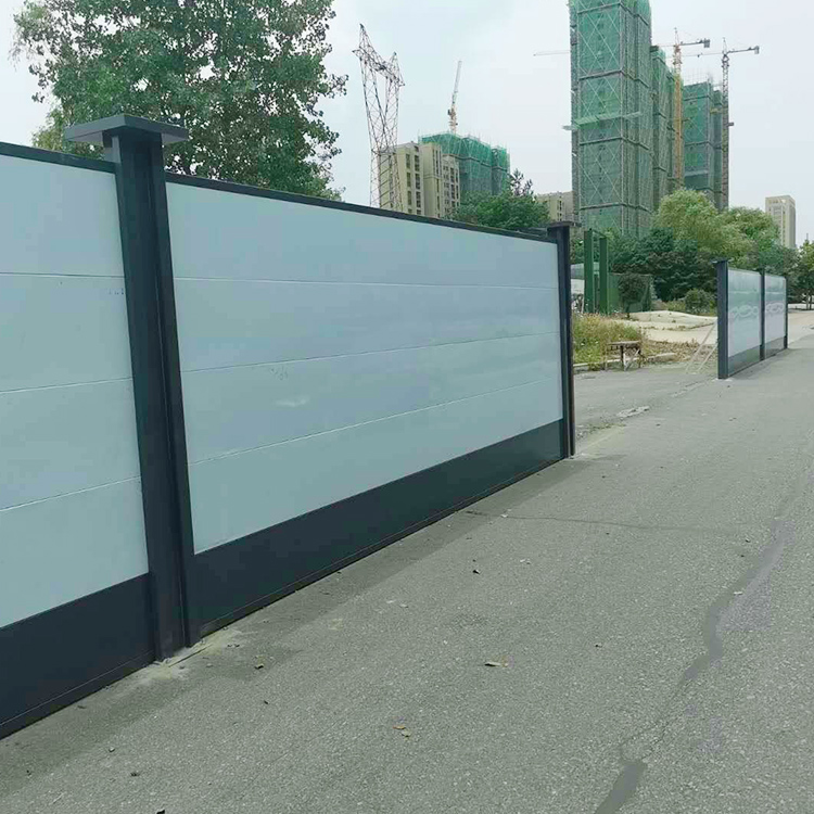 建筑工地彩鋼圍擋做臨時鐵大門圖(圖7)